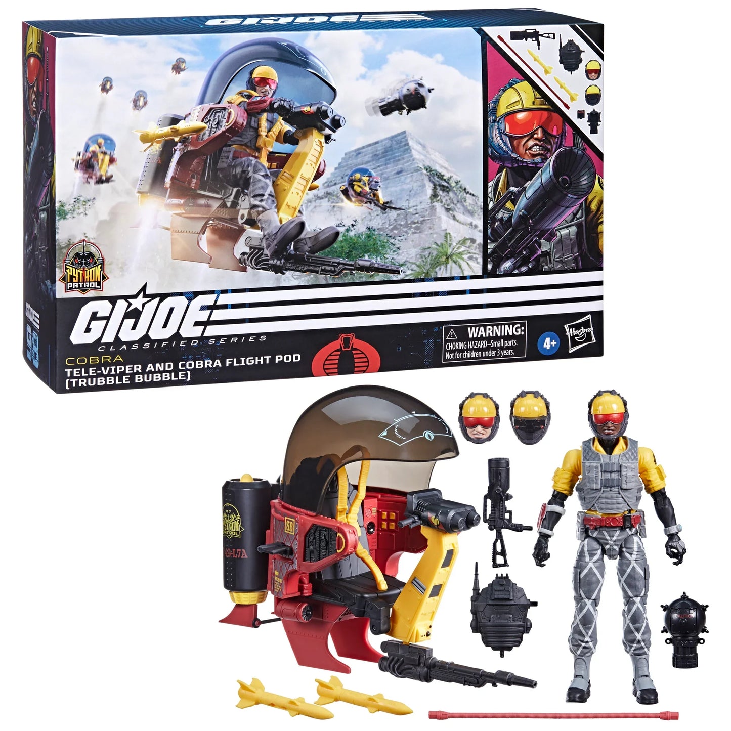 G.I. Joe Classified Series #98 Python Patrol Tele-Viper & Cobra Flight Pod (Trubble Bubble) Exclusive Set (F8395) LOW STOCK