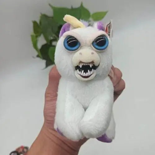 Feisty Pets Funny Face-Changing Soft Toys: Snow Leopard, Unicorn, Bear, Panda - Angry Animal Stuffed Plush Dolls for Children Toys Walk Around Store