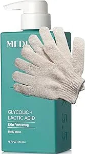 Get Smooth & Glowing Skin with Medix 5.5 Glycolic & Lactic Acid AHA Body Scrub - Perfect for Keratosis Pilaris & Acne
