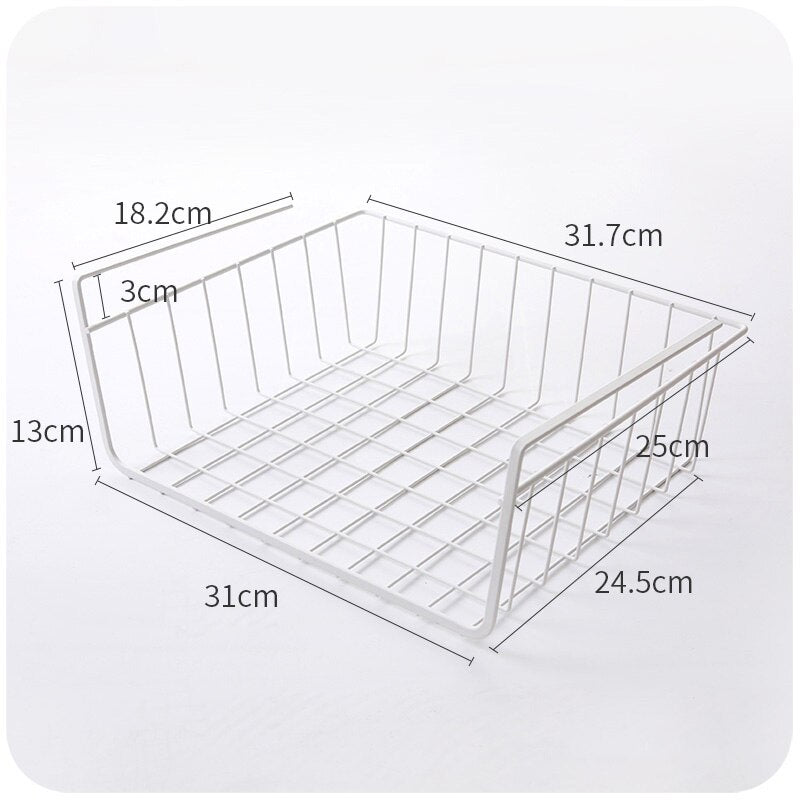 Under The Table Hanging Basket Shelf Storage Rack