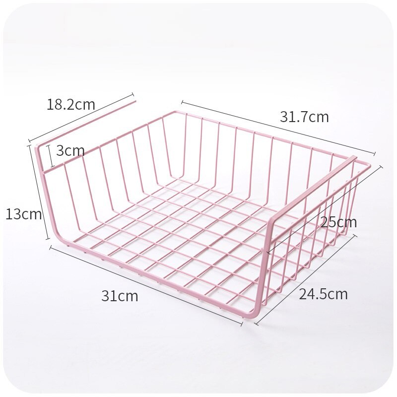 Under The Table Hanging Basket Shelf Storage Rack