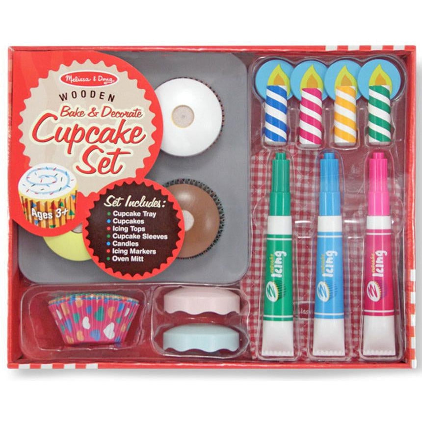Melissa & Doug Bake & Decorate Cupcake Set