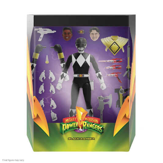 Super7 Ultimates - Mighty Morphin Power Rangers - Black Ranger Action Figure (81922) LOW STOCK