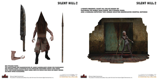 Mezco Toyz: 5 Points - Silent Hill 2: Red Pyramid Thing & Bubble Head Nurse - Deluxe Boxed Set 18115 LOW STOCK