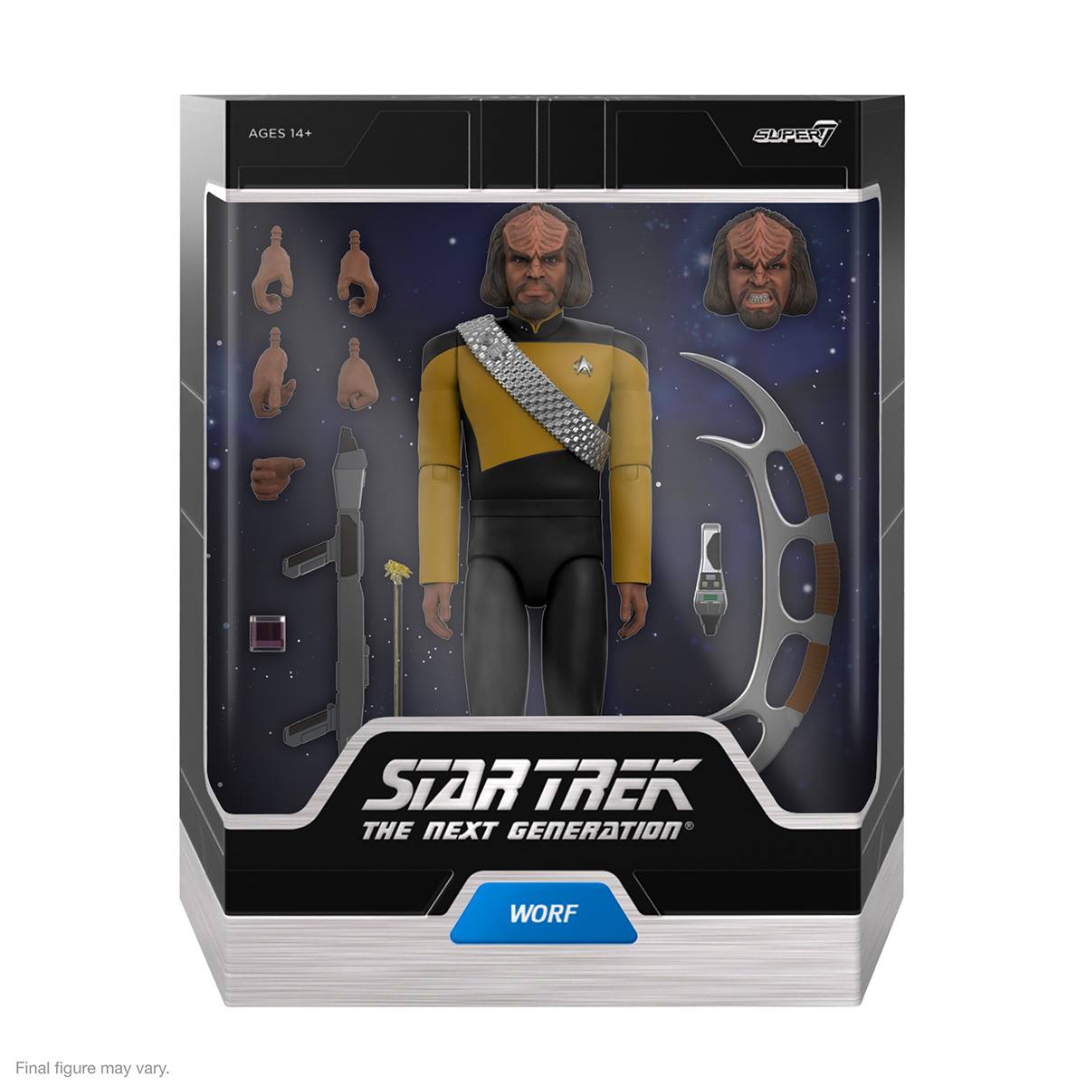 Super7 - Star Trek: The Next Generation - Worf Ultimate Action Figure (83007) LOW STOCK
