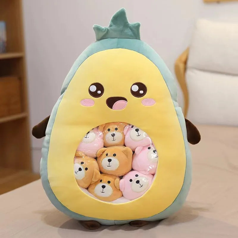 Some Small Toys Inside Cute Cartoon Fruit Plush Pillow Soft Stuffed Sofa Cushion Homdecor Pillow Backrest Children's Gift ShopOnlyDeal