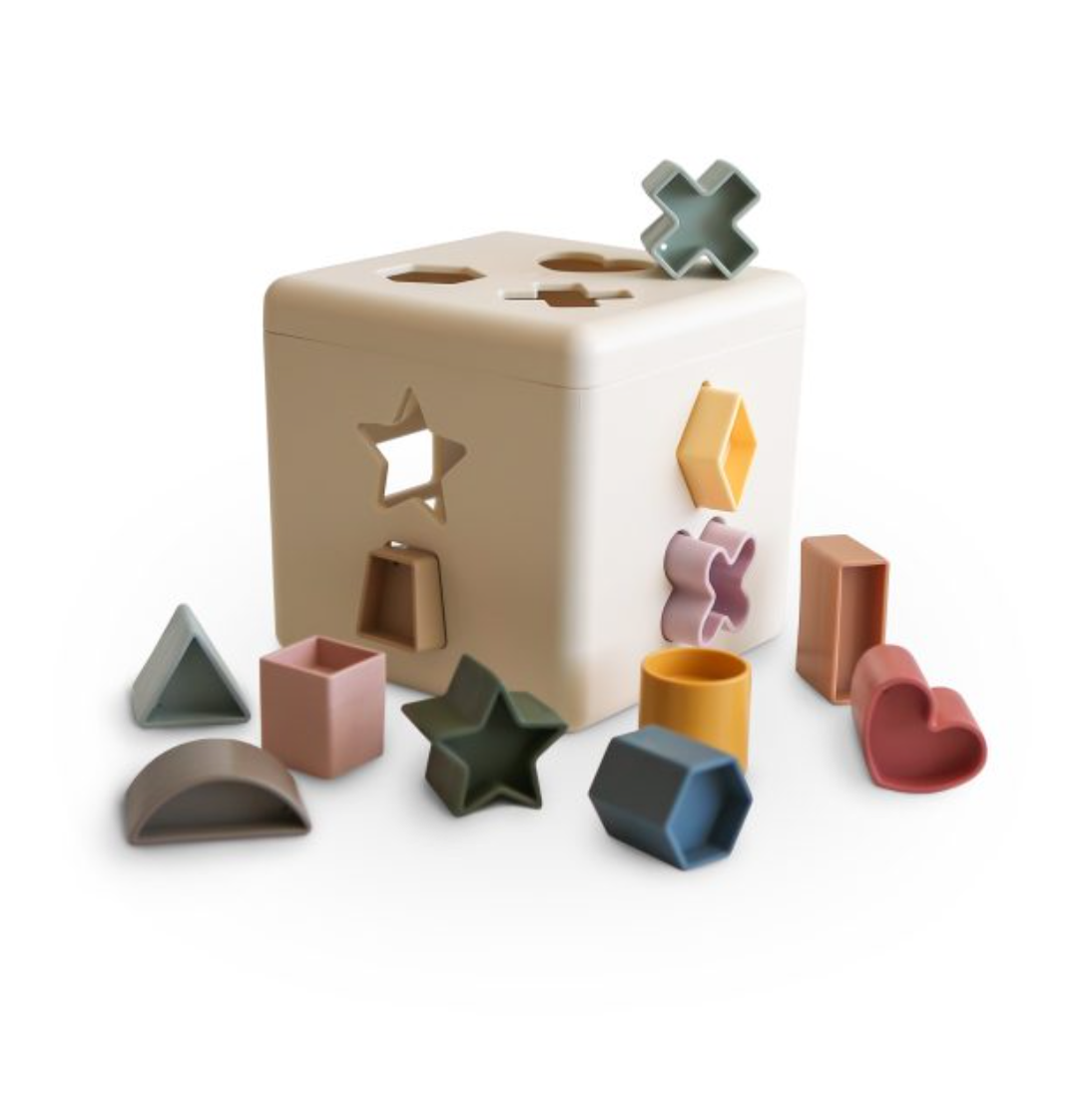Mushie Shape Sorting Box