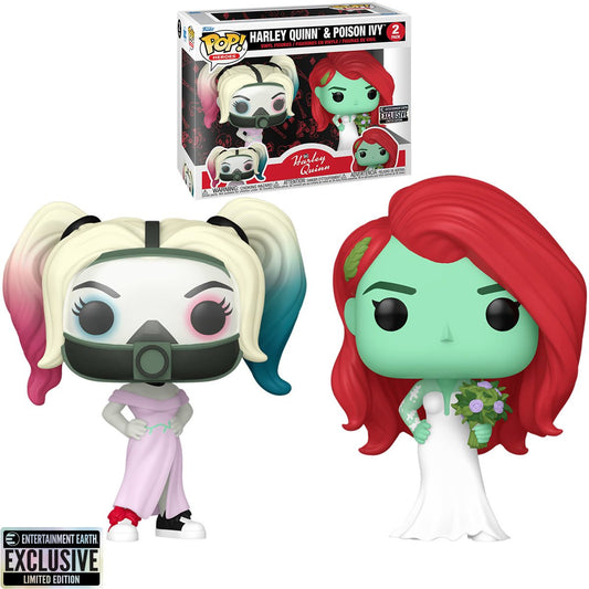 Funko Pop! Heroes - Harley Quinn and Poison Ivy Wedding Deluxe Exclusive Vinyl Figures (76738)