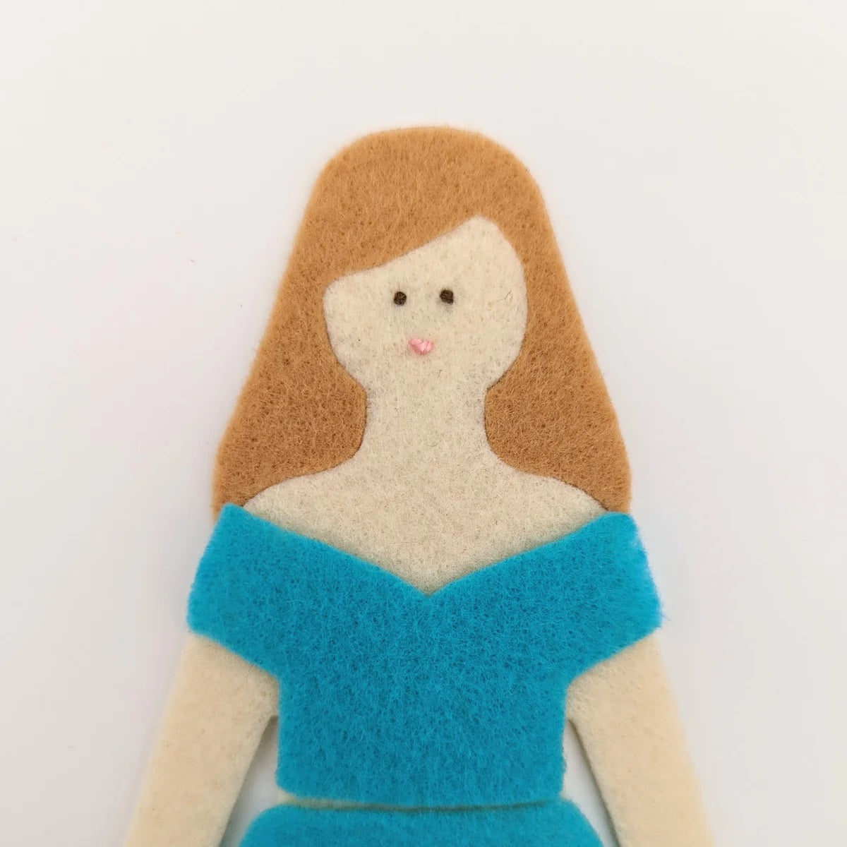 Deluxe Felt Doll Set and Travel Case Toys Lowercase Toys Honey Periwinkle