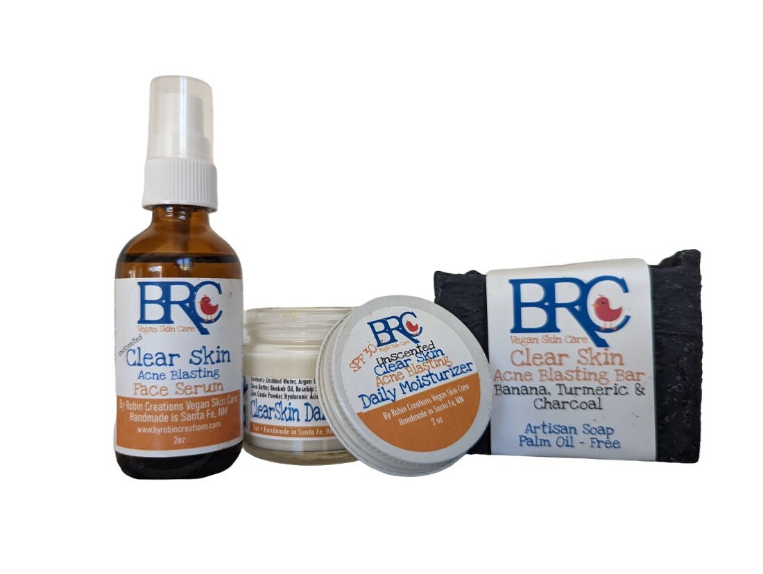Clear Skin Essential Healing Facial Bundle with Free Healing Cleansing Bar