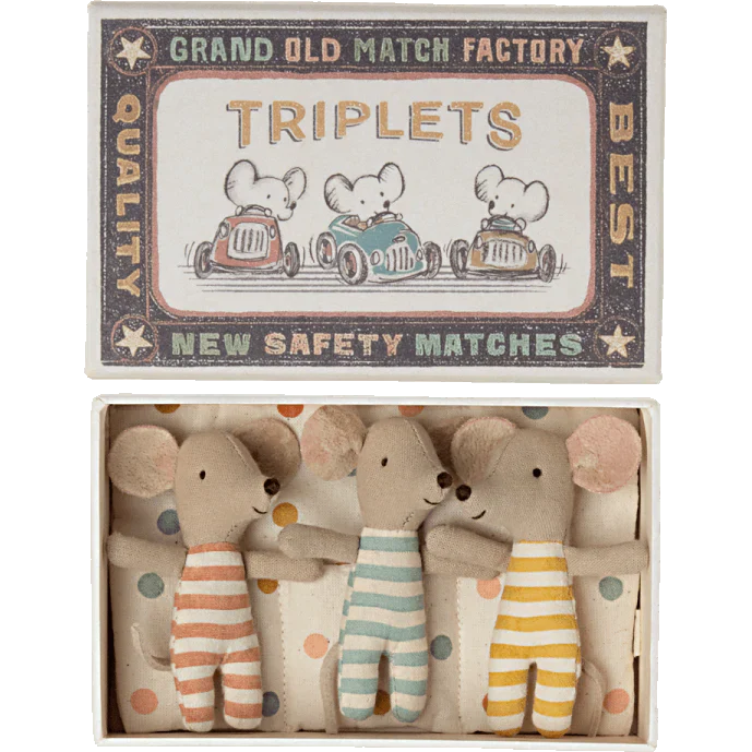 Maileg Baby Triplets in a Box