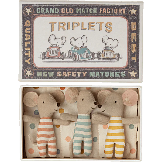 Maileg Baby Triplets in a Box