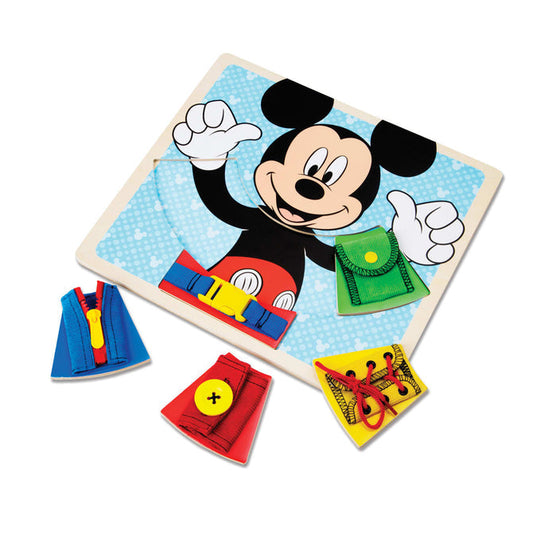 Melissa & Doug Disney Mickey Mouse Wooden Basic Skills Board