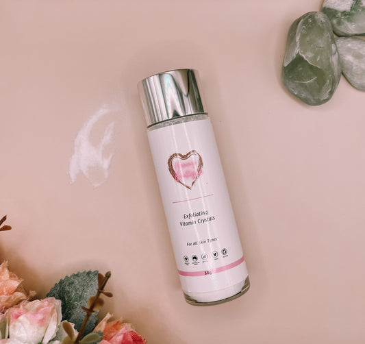 Exfoliating Vitamin Crystals