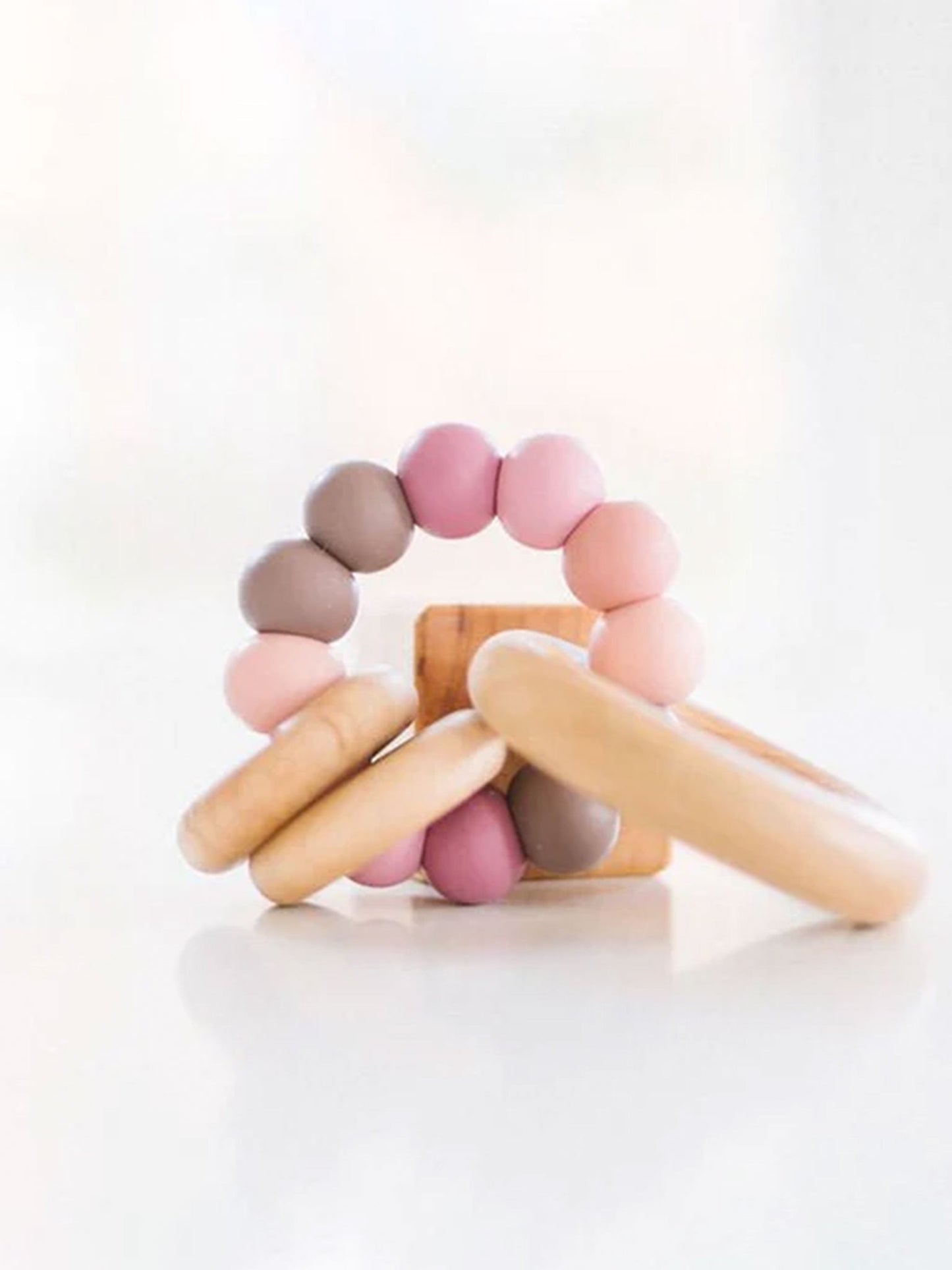 Saturn Ring Wood + Silicone Teether Ring