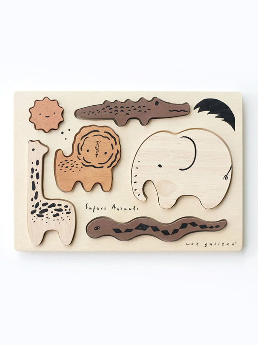 Safari Animals Wooden Tray Puzzle