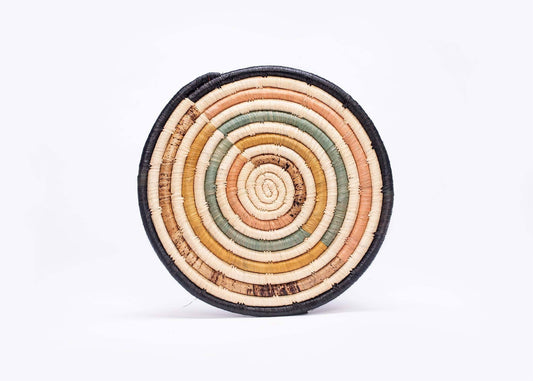 Peach + Banana Bark Striped Trivet