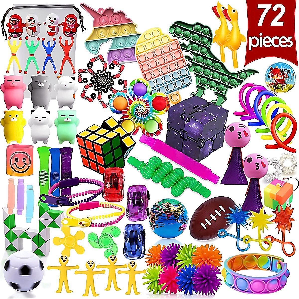 Kidst. 72-Piece Fidget Sensory Toy Set - Stress Relief & Focus for All Ages