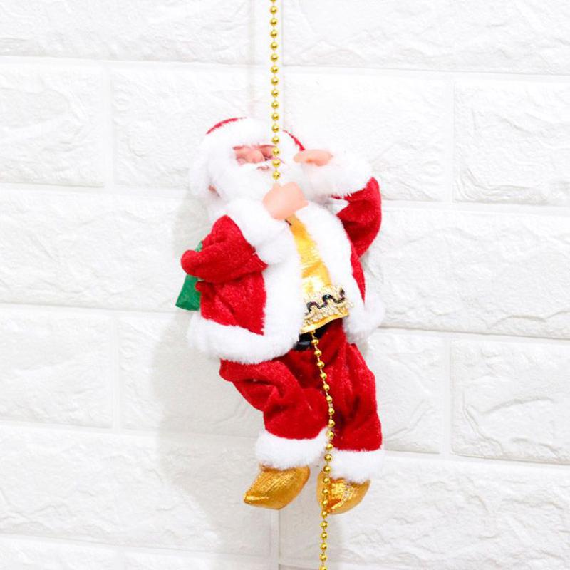 Climbing Santa Claus Christmas Ornament