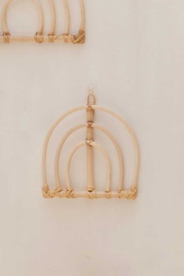 Rainbow Rattan Wall Decor Decorative Accents Village Thrive Small