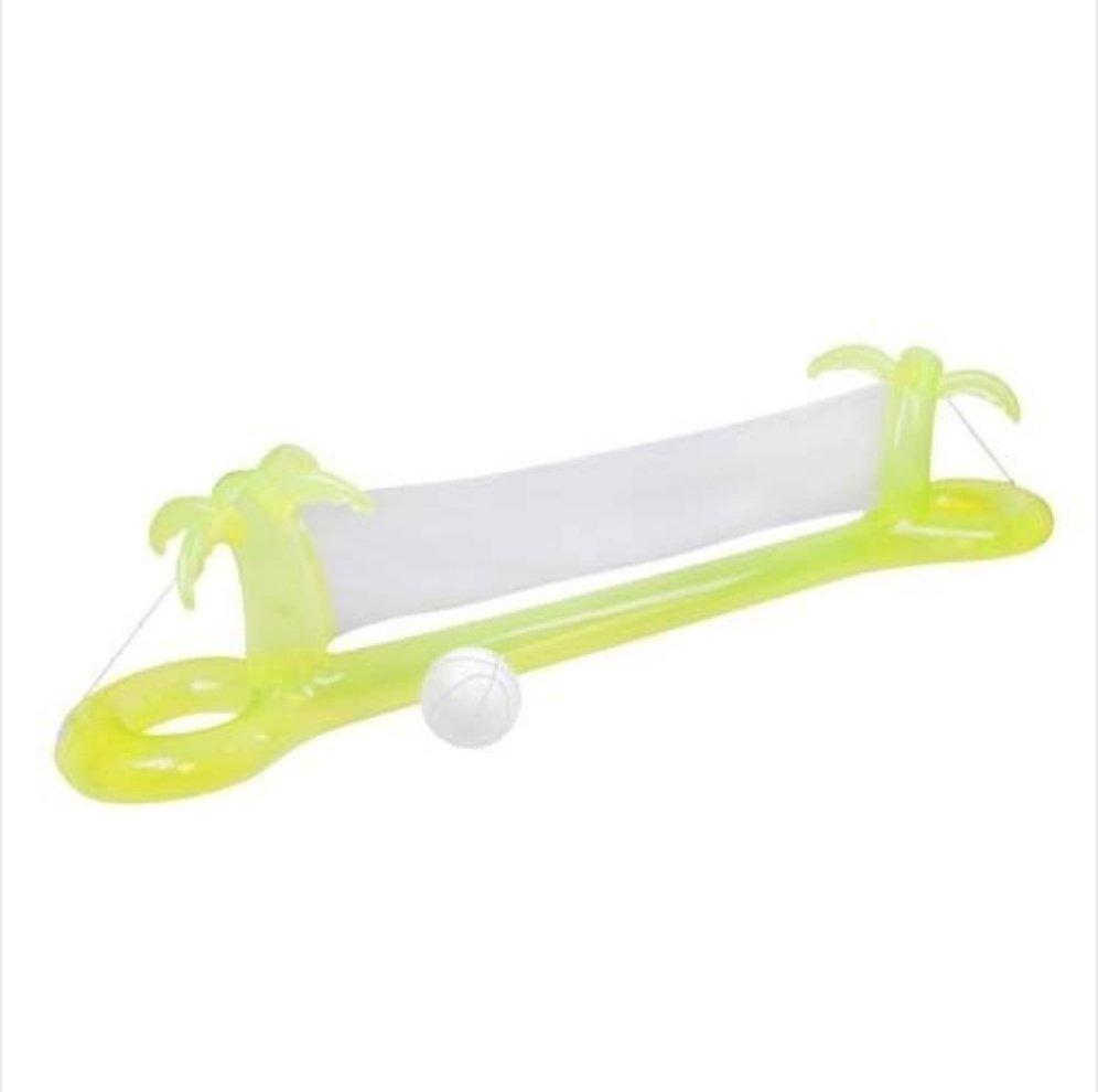 Sunnylife Inflatable Float Away Volley Ball Set Tropical Neon Lime