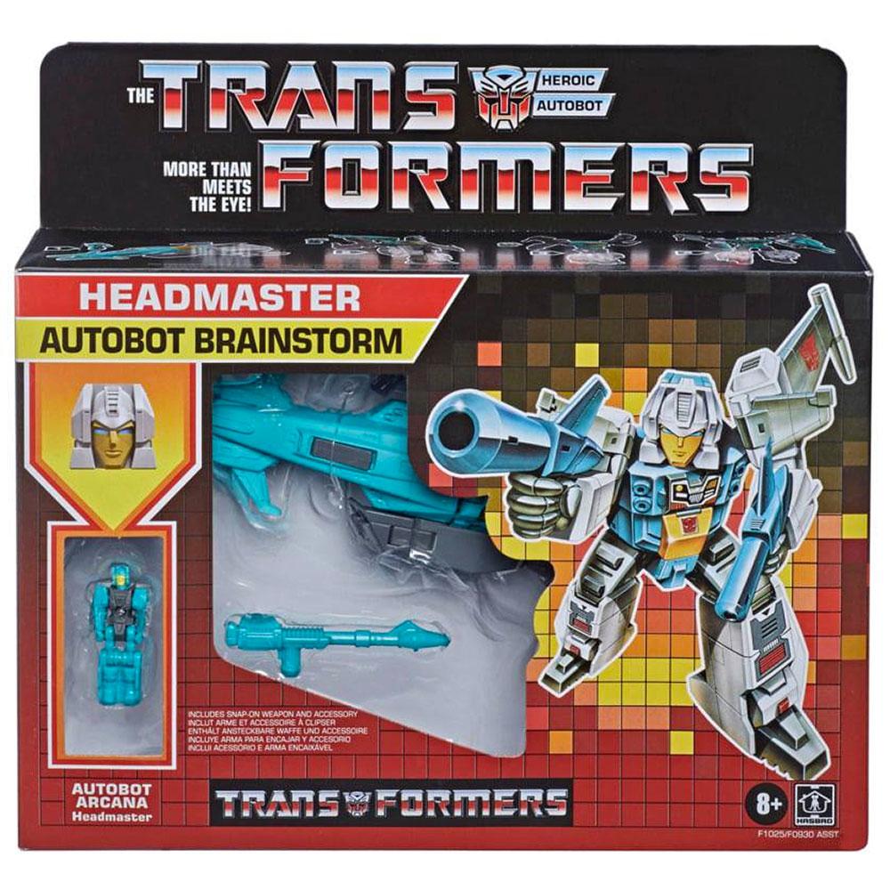 Transformers: Vintage Reissue - Deluxe Headmaster Autobot Brainstorm & Arcana Action Figures (F1025) LAST ONE!