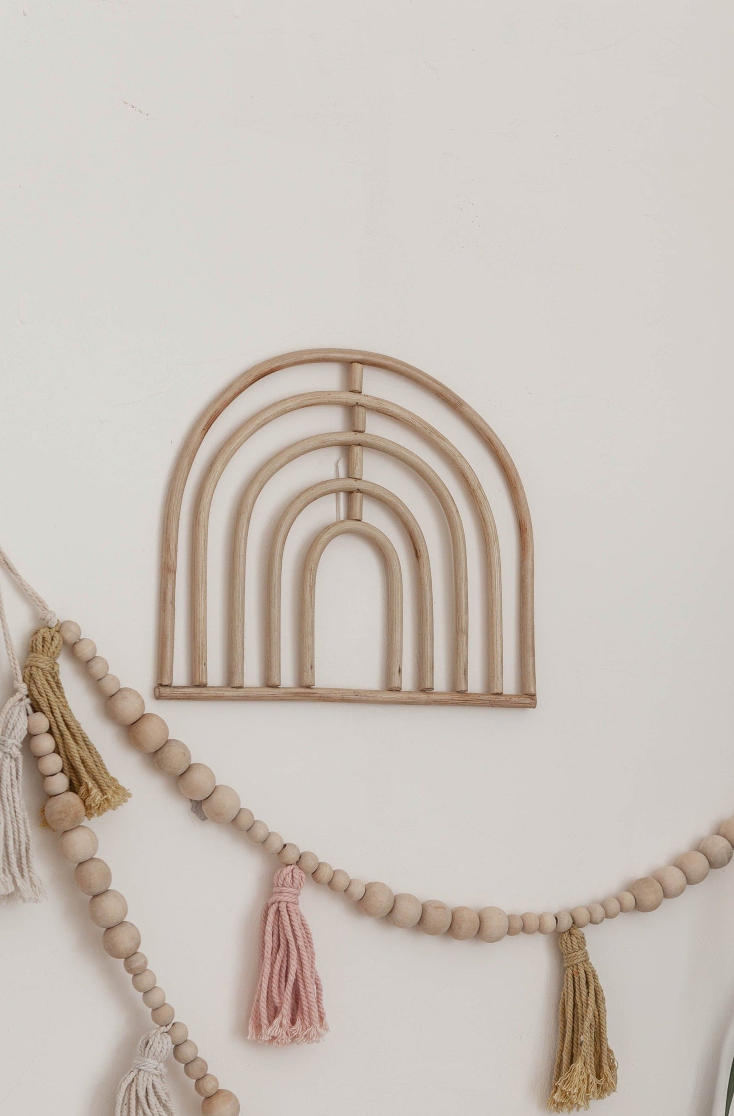 Village Thrive Rainbow Rattan Wall Decor Wall Hooks + Hangers Village Thrive