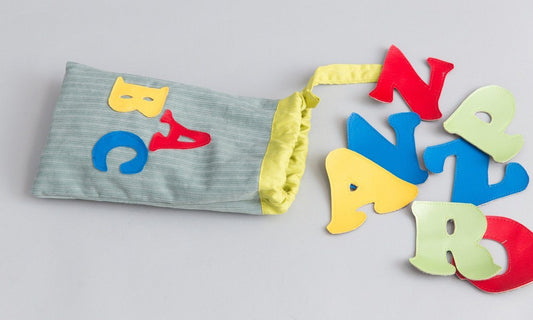 English Alphabet Bag - Green